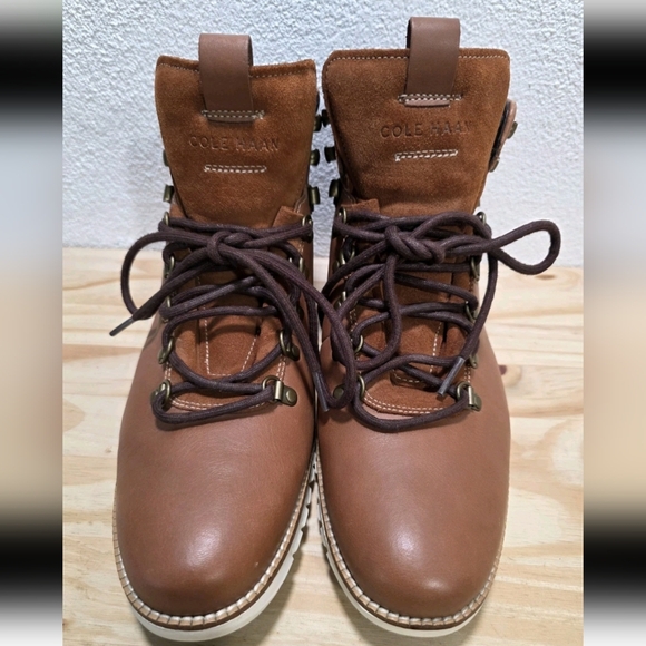 Cole Haan ZeroGrand Boots Casual Hiker Men”s 11 M British Tan C35555 - Picture 10 of 15